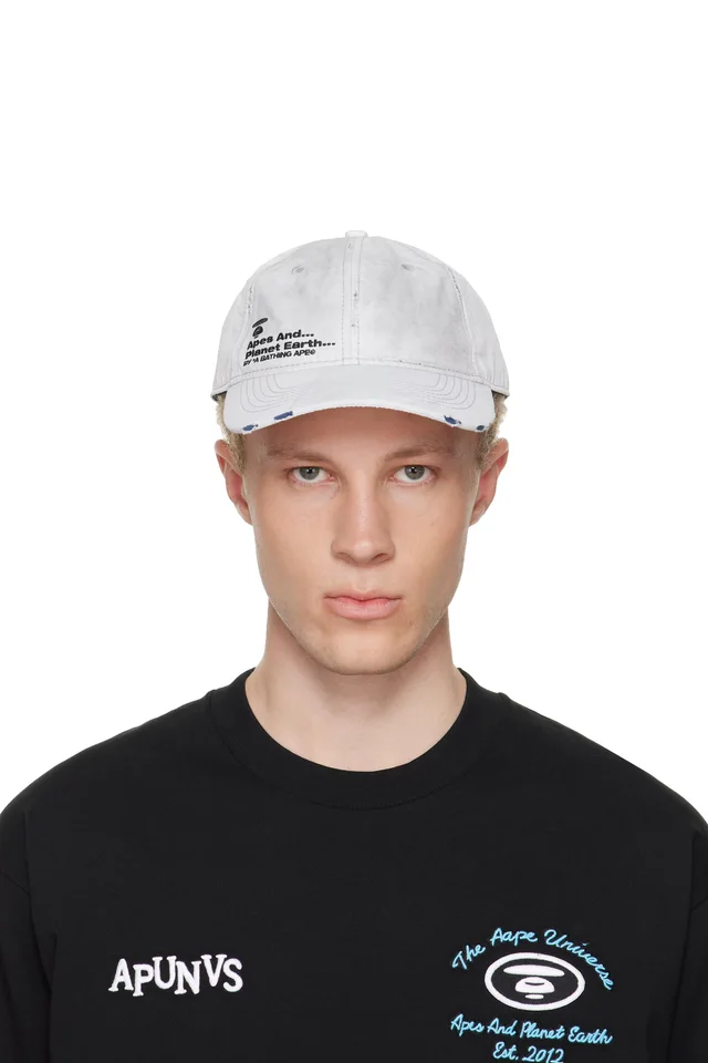 Off-White Distressed Logo Cap, image 1 of 1 from SSENSE