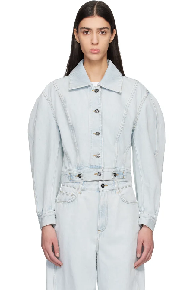 Blue Back-To-Front Cocoon Denim Jacket, image 1 of 1 from SSENSE
