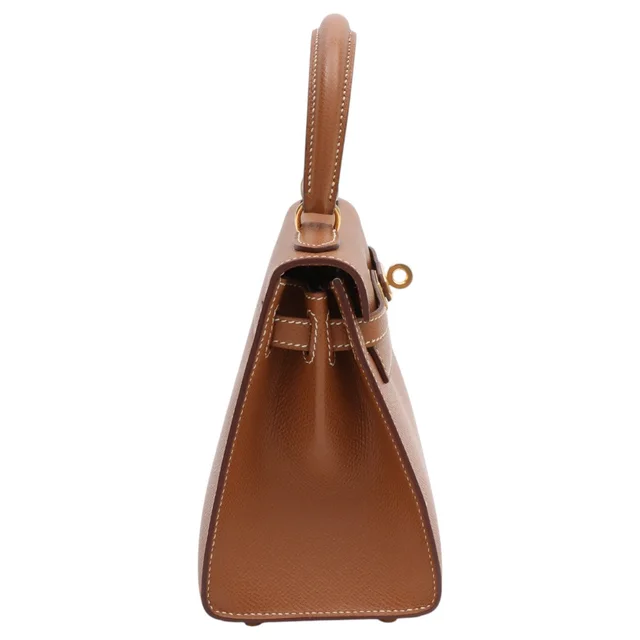 Hermès 2003 Mini Kelly 20 Gold in Gold Epsom leather from VINTAGE QOO TOKYO, photo 2 of 2