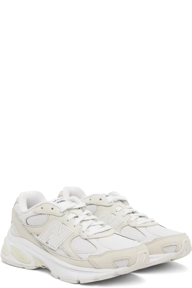 Comme des Garçons Homme White New Balance Edition 2010V Sneakers, photo 4 of 5 from SSENSE