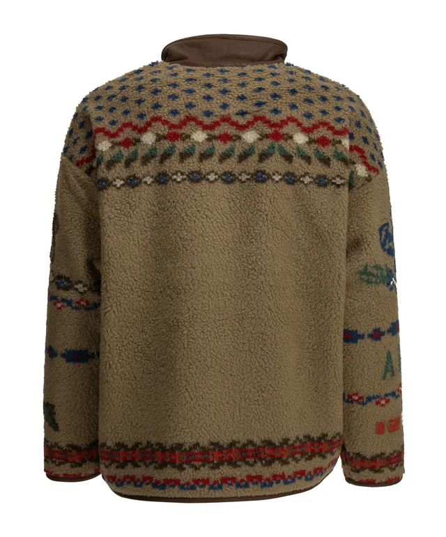 Polo Ralph Lauren Fleece Intarsia Zip Jacket, photo 2 of 6 from SENSER