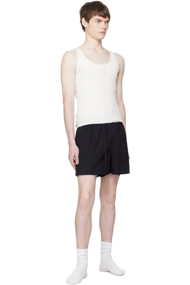 Entire Studios Black Pajama Shorts, photo 4 of 4 from SSENSE