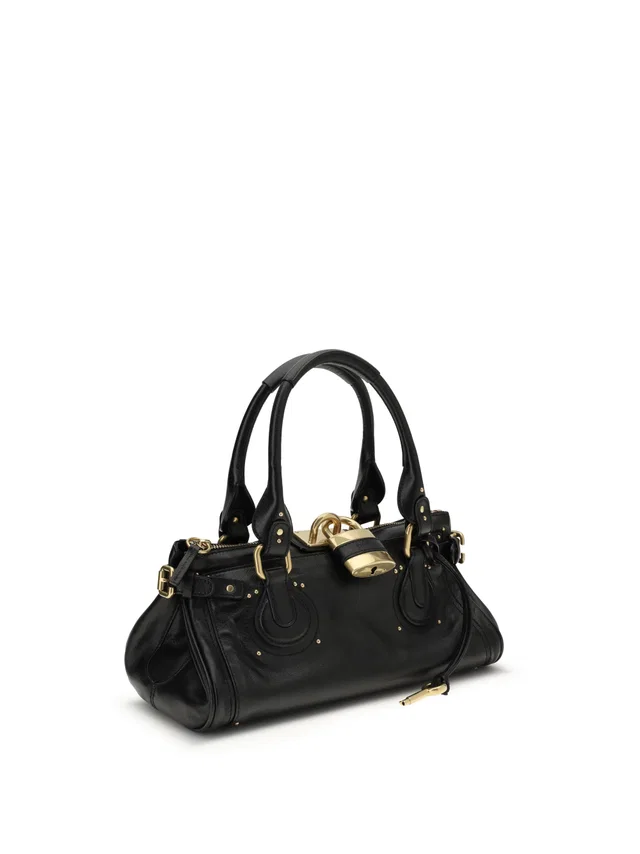 Chloé Shoulder Bag — Black Buffalo in Black Leather from HEWI