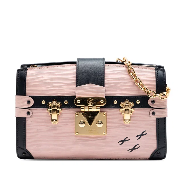 Pink Louis Vuitton Epi Trunk Clutch Crossbody Bag in Pink Leather from Designer Revival, photo 1 of 1