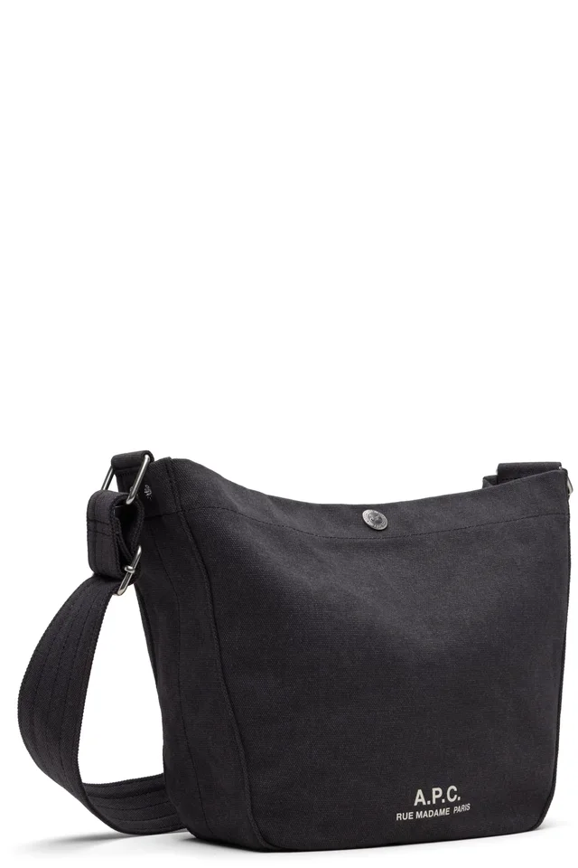 A.P.C. Black Journal Small Satchel, photo 2 of 4 from SSENSE