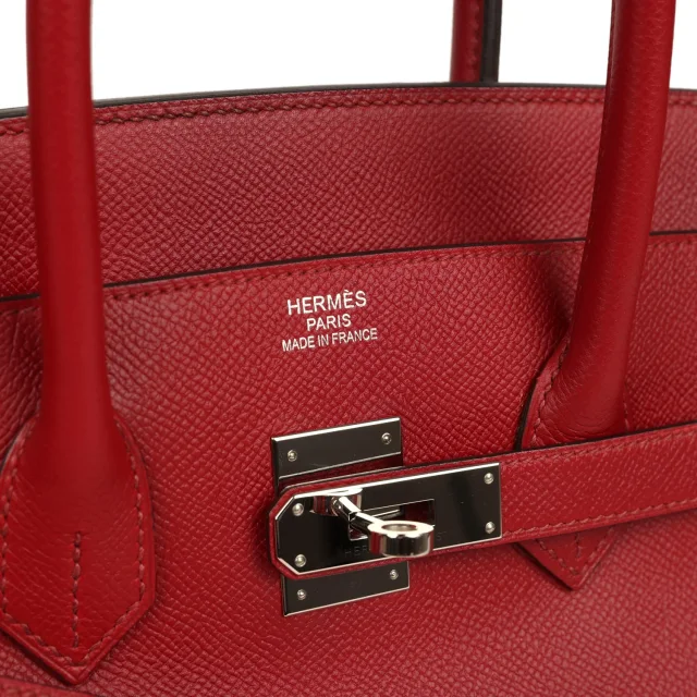 Hermès Birkin 35 Rouge Grenat Epsom Palladium Hardware in Red Epsom leather from Madison Avenue Couture, photo 7 of 9