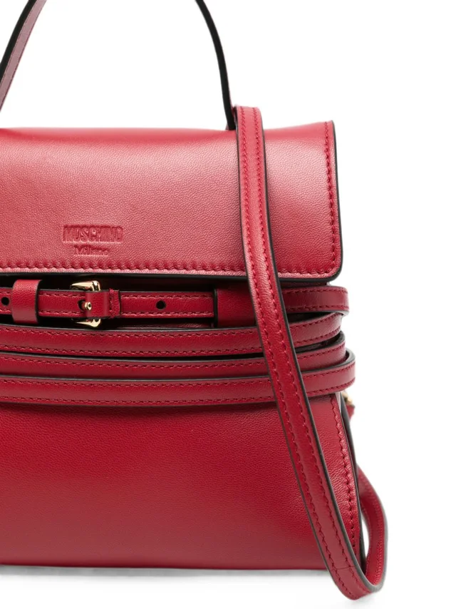Moschino Tie Me belt-detail top-handle mini tote bag, photo 3 of 3 from SENSER
