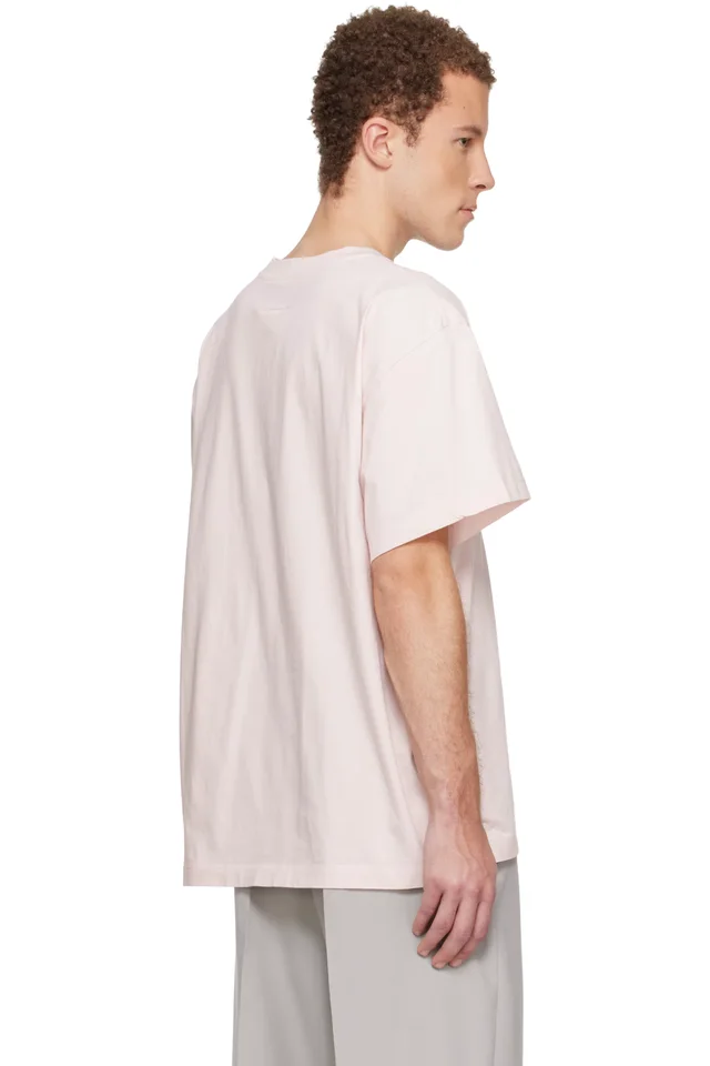 MM6 Maison Margiela Pink Numeric Cotton T-shirt, photo 3 of 4 from SSENSE