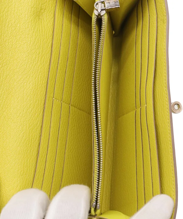 Hermès Kelly Classique To Go Wallet Yellow in Yellow from Luxury Promise, photo 11 of 14