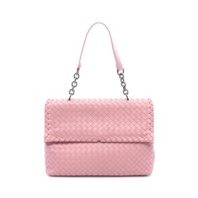 Bottega Veneta Intrecciato Lambskin Shoulder Bag in Lambskin from LuxUness
