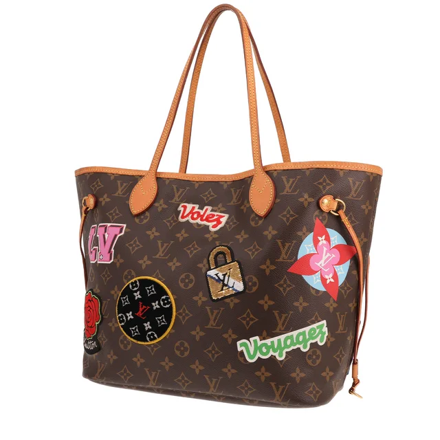 Louis Vuitton Neverfull Limited Edition medium-sized tote bag in Brown Coated canvas from Collector Square, photo 5 of 5