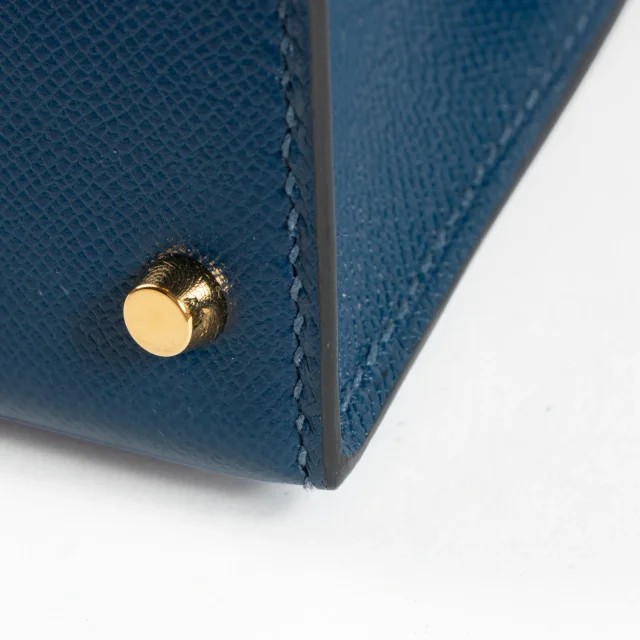 Hermès Kelly Mini II Deep Blue Madame GHW in Blue Leather from Labellov, photo 17 of 17