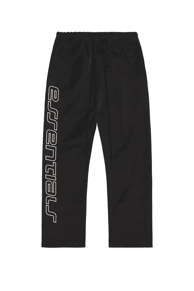 Fear of God ESSENTIALS Active Trace Relaxed Drawstring Pant in Vintage Black, photo 6 of 7 from REVOLVE (Canada)