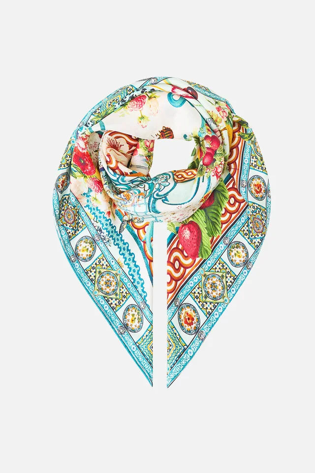 Camilla eBoutique LARGE CRYSTALLED SILK SQUARE SCARF MAGIC OF THE MERCADO from CAMILLA, photo 1 of 1