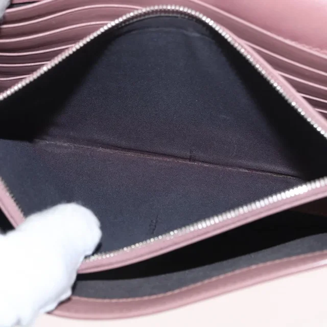 Fendi F Is Wallet On Chain Leather Pink Bag in Pink Leather from HEWI, photo 15 of 24