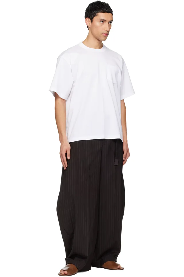 sacai White Cotton Jersey T-shirt, photo 4 of 4 from SSENSE