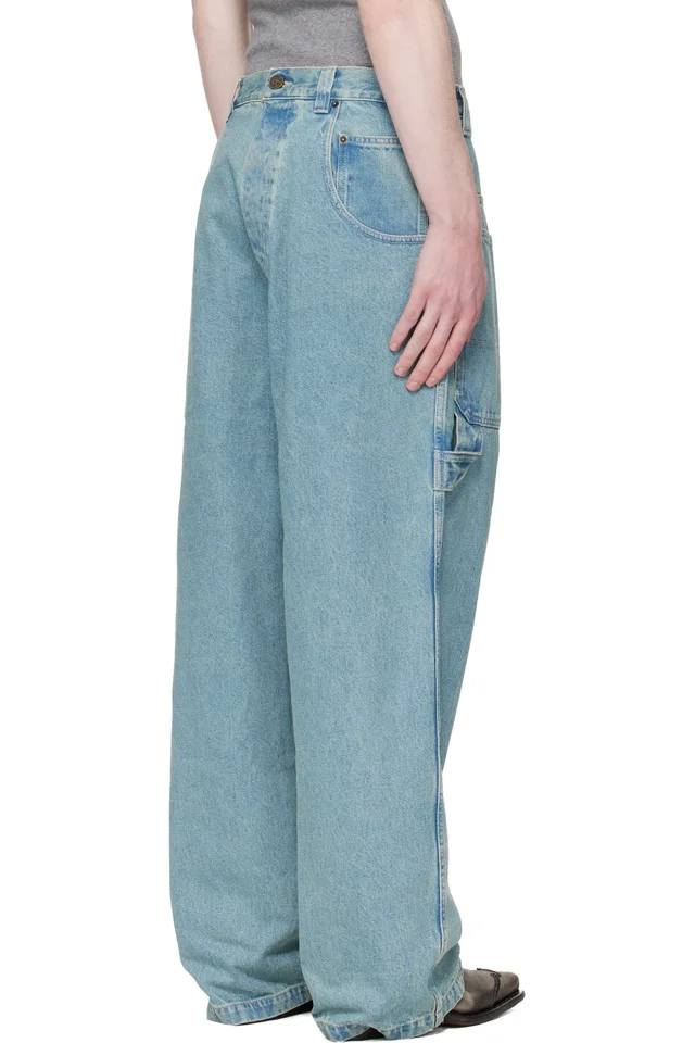 VETEMENTS Blue Back-To-Front Hip-Hop Jeans, photo 3 of 4 from SSENSE