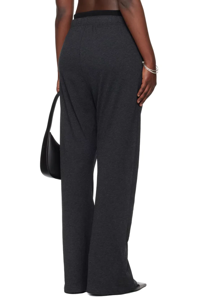 Fear of God ESSENTIALS Gray Holiday Jersey Flare Lounge Pants, photo 3 of 4 from SSENSE