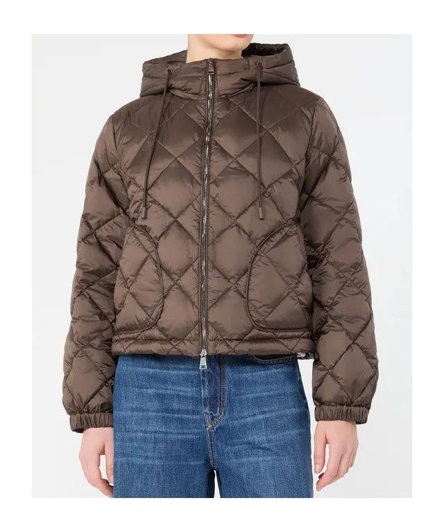 Weekend Max Mara Padded jacket in water-repellent plain-weave fabric - Brown, photo 2 of 5 from SENSER