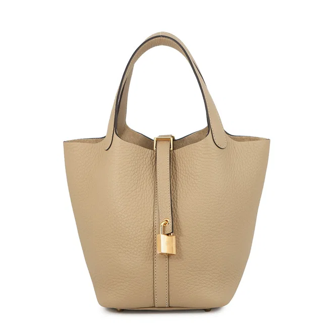 Hermès Picotin Padlock Trench Taurillon Clemence Size PM in Clemence leather from GALLERY RARE