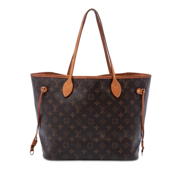 Brown Louis Vuitton Monogram Neverfull MM Tote Bag in Brown Coated canvas from Designer Revival, photo 1 of 1