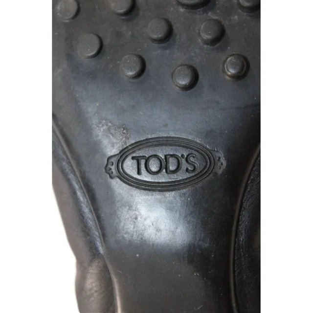 Tod's Womens Leather Buckle Detail Slip On Ballet Flats Shoes Black Size 7.5 in black Leather from Poshmark, photo 6 of 6