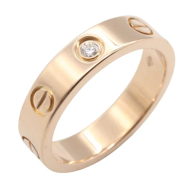 Cartier Mini Love Au750 Diamond Ring Size 6.5 from LuxUness