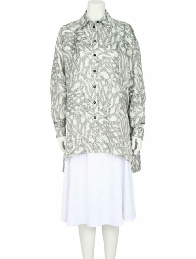 Givenchy Silk Button-Up Top w/ Tags in white Silk from The RealReal