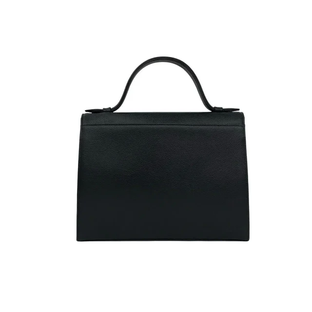 Saint Laurent Leather Handbag in Black Leather from LuxUness, photo 3 of 10