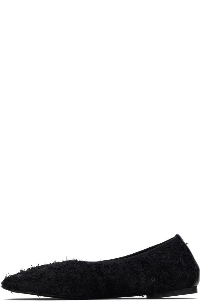 Proenza Schouler Black Glove Lace Ballerina Flats, photo 3 of 5 from SSENSE