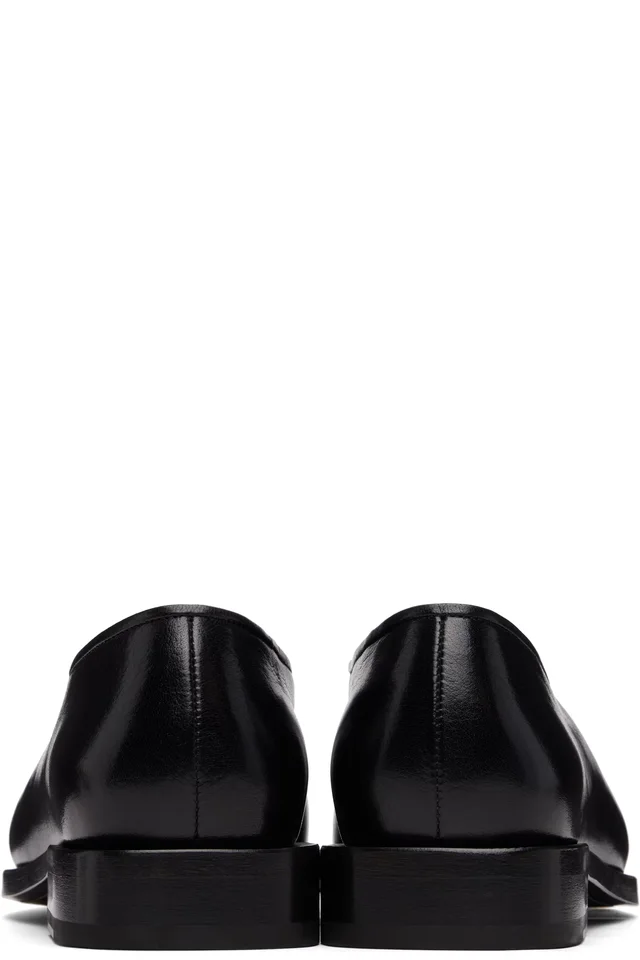 LEMAIRE Black Anatomic Slip On Loafers, photo 2 of 5 from SSENSE