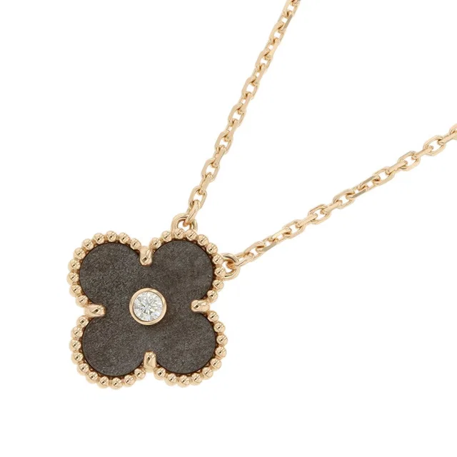 Van Cleef & Arpels Vintage Alhambra 1PD Necklace 2023 Holiday CollectionVCARP9T000 18K Pink Gold in Pink from GALLERY RARE