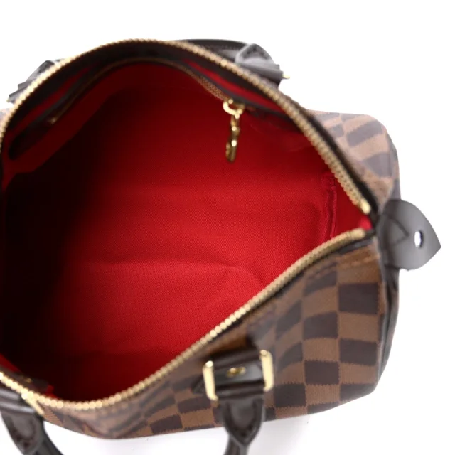 Louis Vuitton Damier Ebene Speedy 25 in Brown Canvas from FASHIONPHILE, photo 4 of 8
