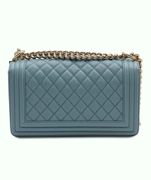 Chanel Blue Caviar Medium Boy Bag GHW in Blue Caviar leather from Luxury Promise, photo 2 of 2