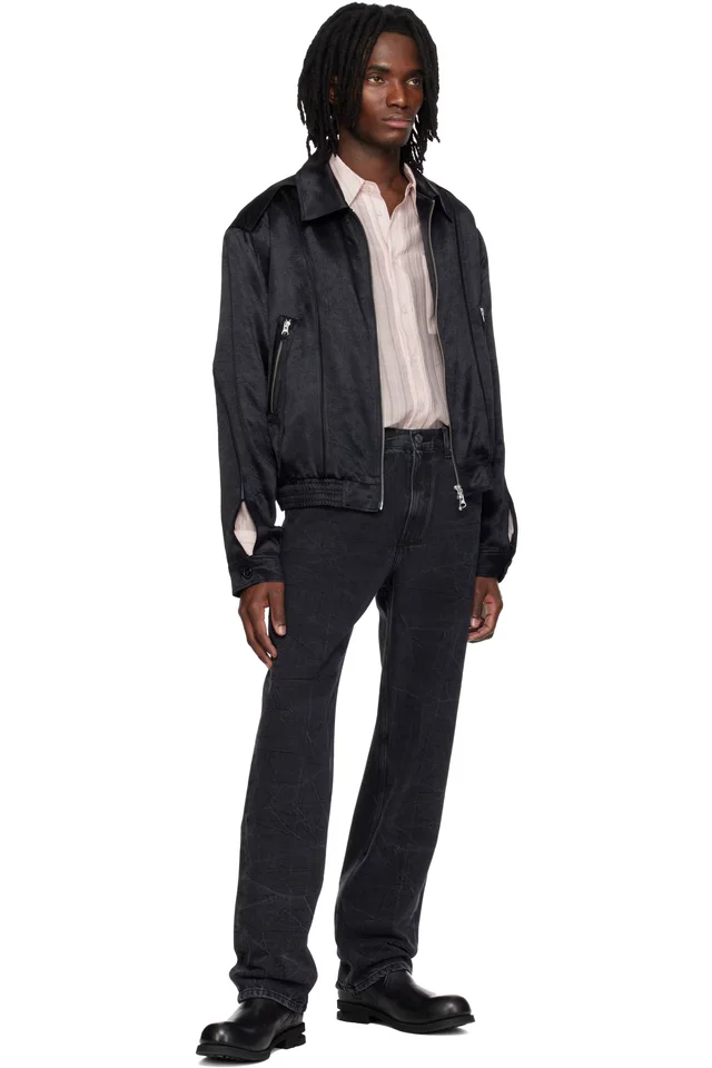 MMIC Black Roadie Jeans, photo 4 of 4 from SSENSE