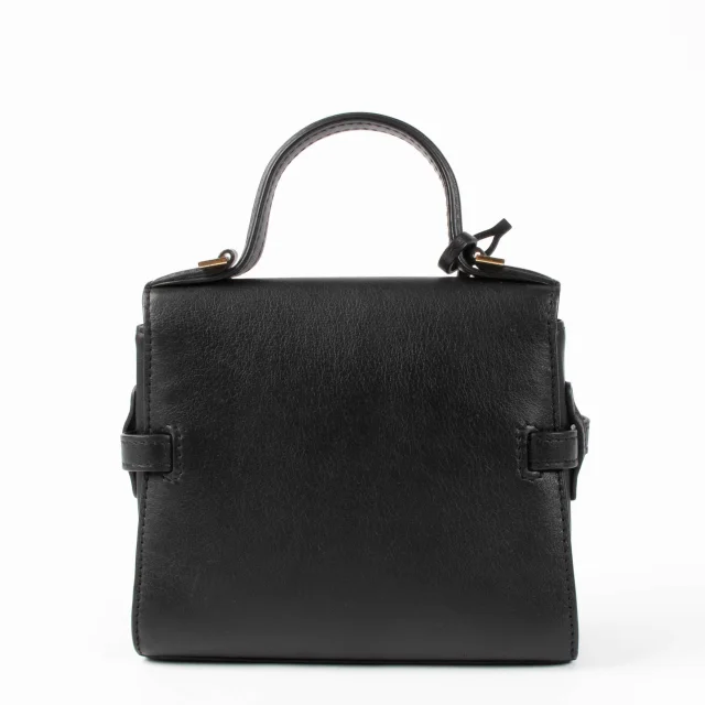 Delvaux Black Supple Calf Tempête Micro Bag in Black Calfskin from Labellov, photo 4 of 8