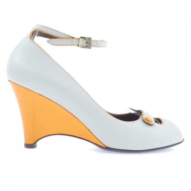 Fendi Pumps Heel Gray in Grey from The Reluxe