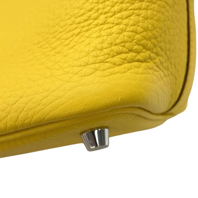 Hermès Picotin Lock Jaune Ambre Taurillon Clemence Size PM in Yellow Clemence leather from GALLERY RARE, photo 9 of 15