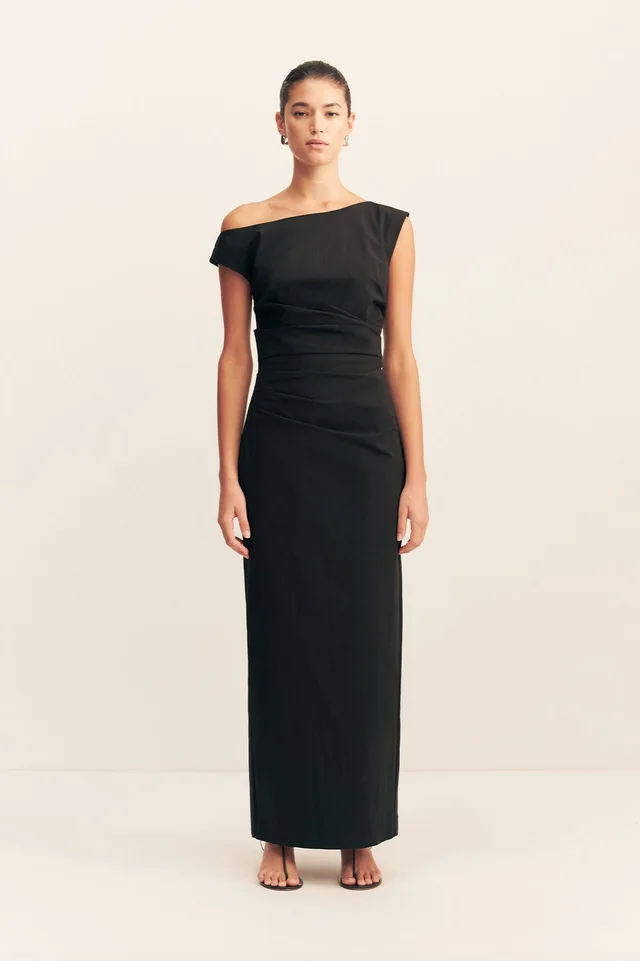 Shona Joy CAMPBELL OFF SHOULDER MAXI DRESS - BLACK from Shona Joy, photo 1 of 1