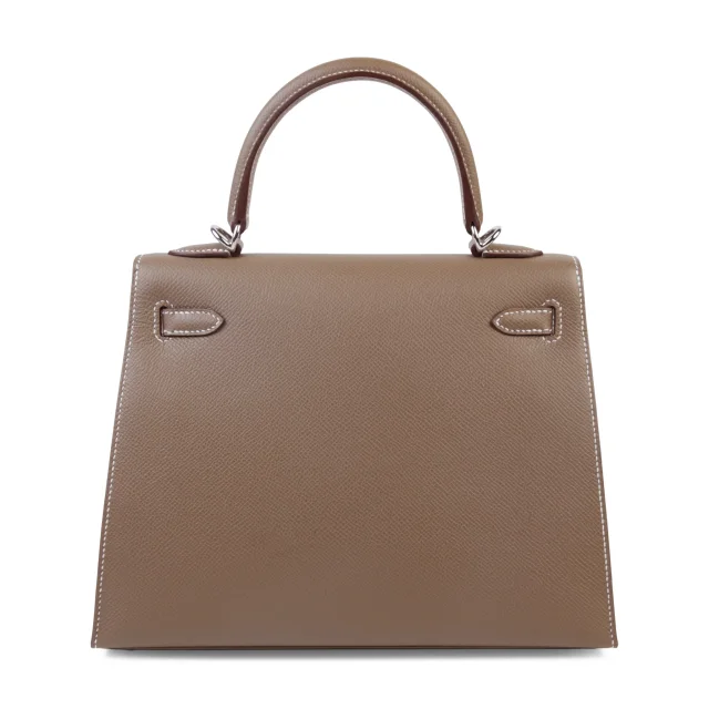 Hermès Kelly 25 Sellier Etoupe (18) in Taupe Epsom leather from Ginza Xiaoma, photo 2 of 4