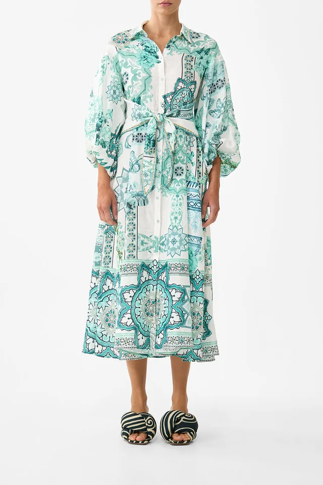 Camilla eBoutique WAIST TIE SHIRT DRESS WITH BUBBLE SLEEVE BALEARIC BEBÉ from CAMILLA, photo 1 of 1