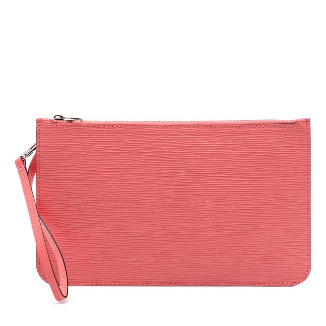Pink Louis Vuitton Epi Neverfull Pouch in Pink Leather from Designer Revival