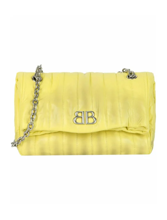Balenciaga Monaco Shoulder Bag w/ Tags in yellow from The RealReal