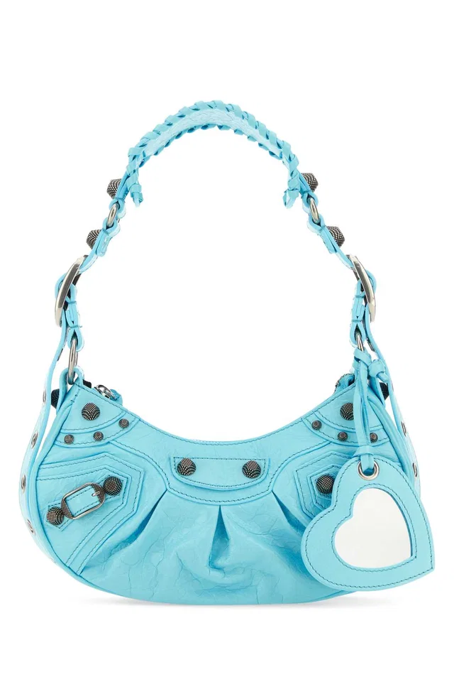 Balenciaga Le Cagole Xs Shoulder Bag — Blue T Domesticated Calf in Blue Calfskin from HEWI