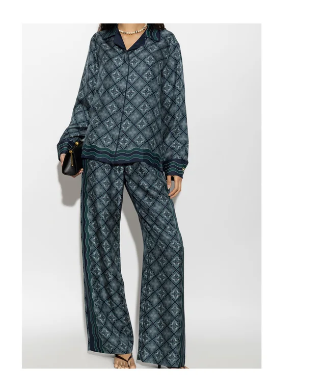 Casablanca Geometric Silk Pyjama Shirt, photo 6 of 7 from SENSER