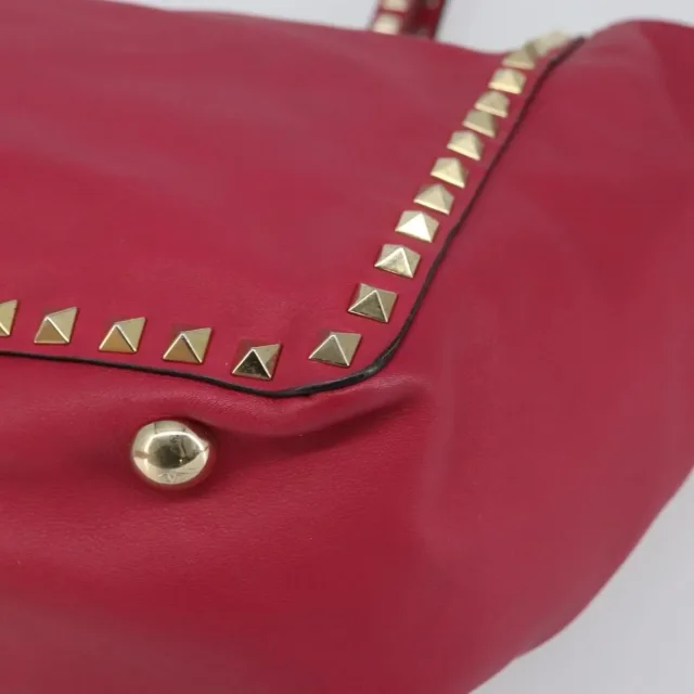 Valentino Garavani Rockstud Tote Soft Leather Pink Bag in Pink Leather from HEWI, photo 11 of 24