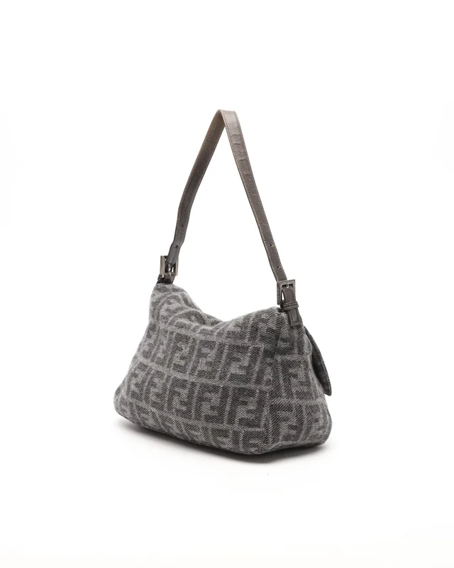 Fendi Zucca Mamma Tweed Bag in Tweed from A Retro Tale, photo 3 of 10