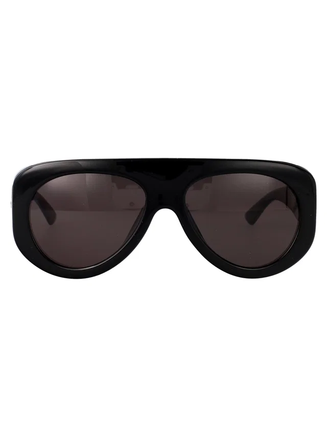 Bottega Veneta Bv1362s Injected Acetate Sunglasses — Black in Black from HEWI