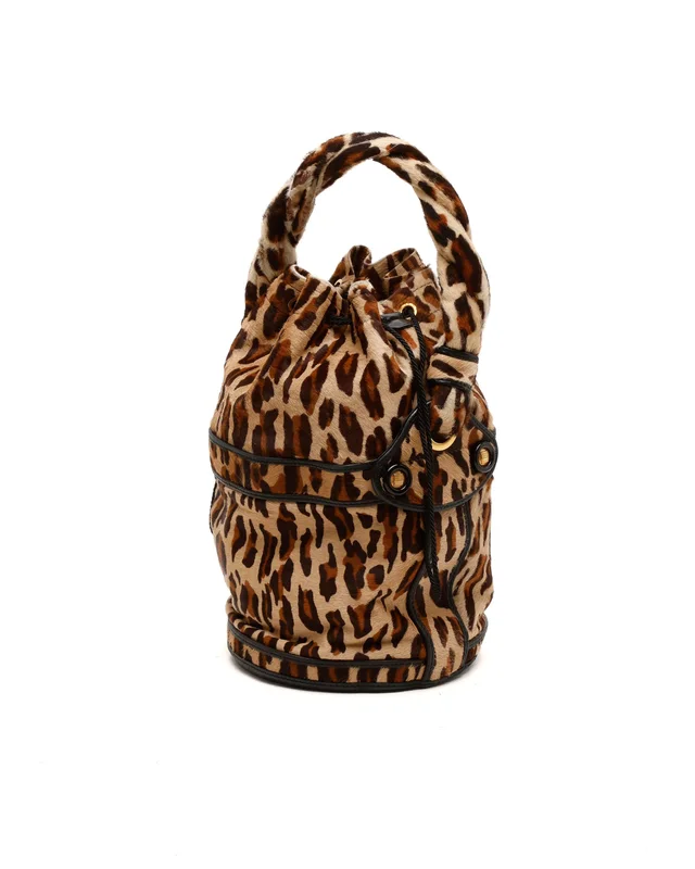 Fendi Pony Hair Palazzo Bucket Bag in Leather from A Retro Tale, photo 2 of 2