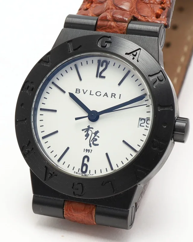 Bvlgari Diagono 27mm Ref LC29S Hong Kong 1997 Full Set Watch in Crocodile from A Retro Tale, photo 3 of 8